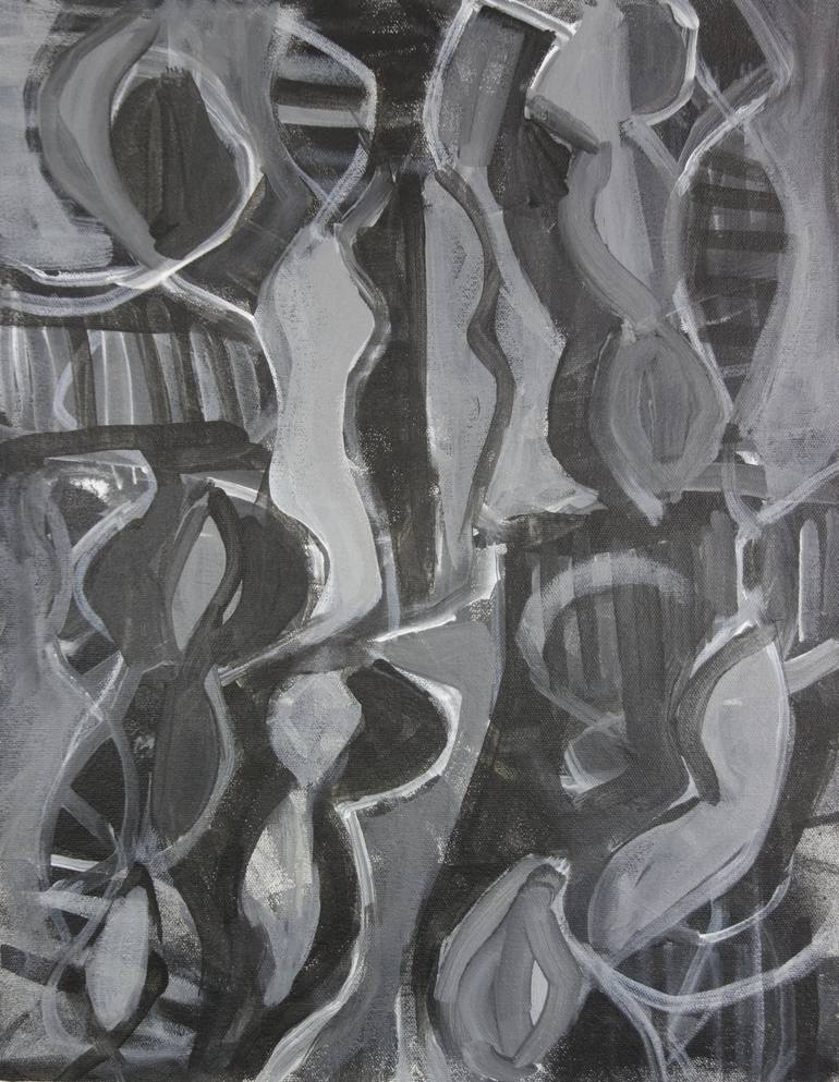 Original Abstract Expressionism Abstract Paintings by Michelle Louis
