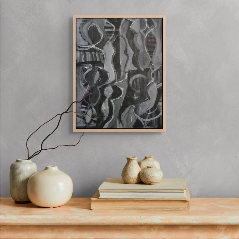 Original Abstract Expressionism Abstract Painting by Michelle Louis