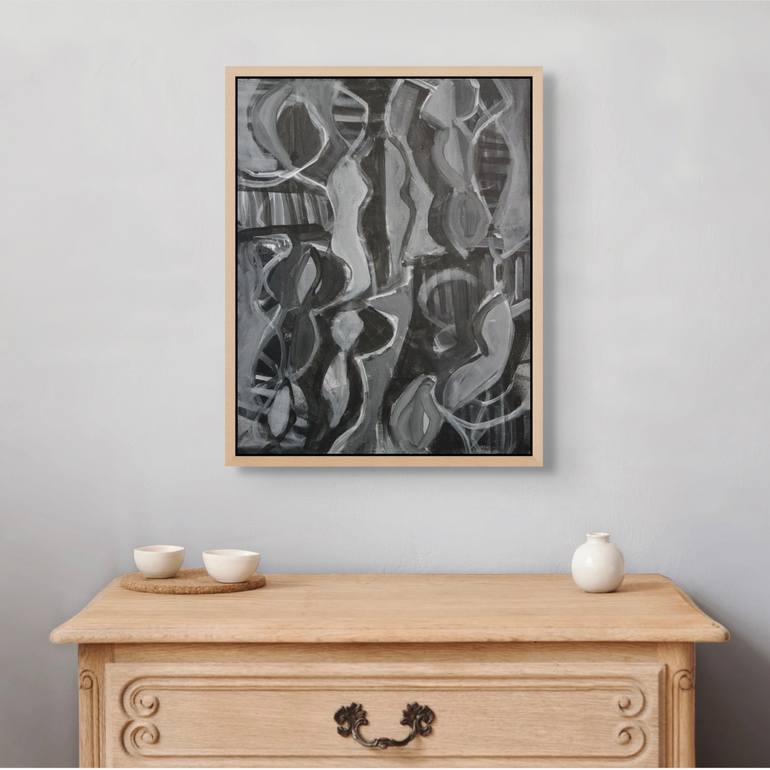 Original Abstract Expressionism Abstract Painting by Michelle Louis