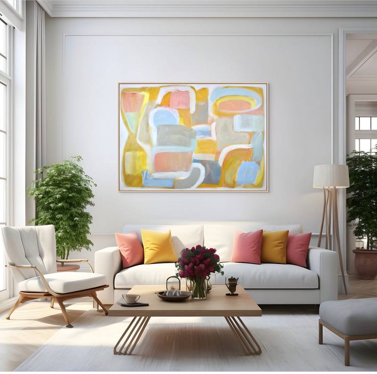 Original Abstract Expressionism Abstract Painting by Michelle Louis