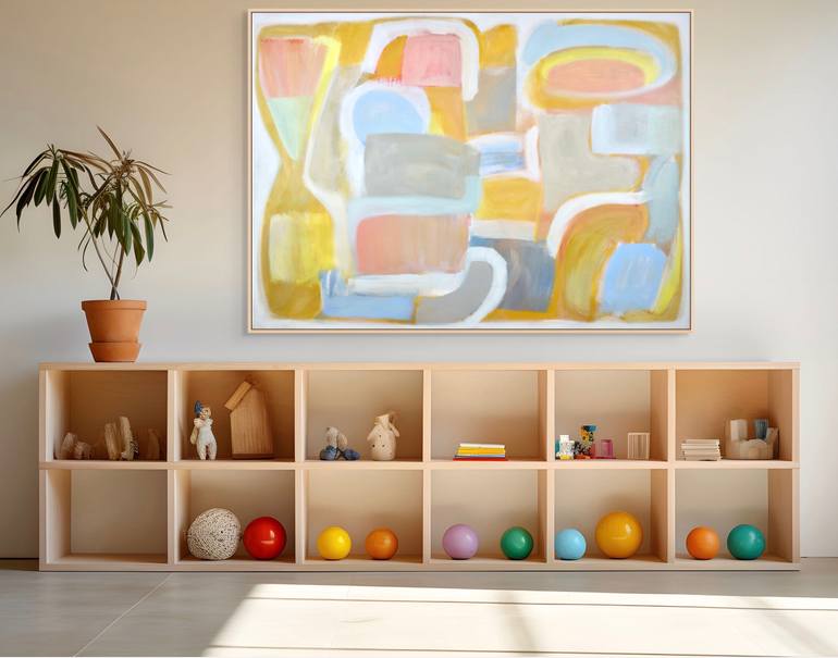 Original Abstract Expressionism Abstract Painting by Michelle Louis