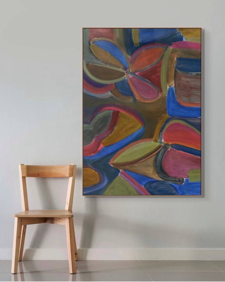 Original Abstract Expressionism Abstract Painting by Michelle Louis