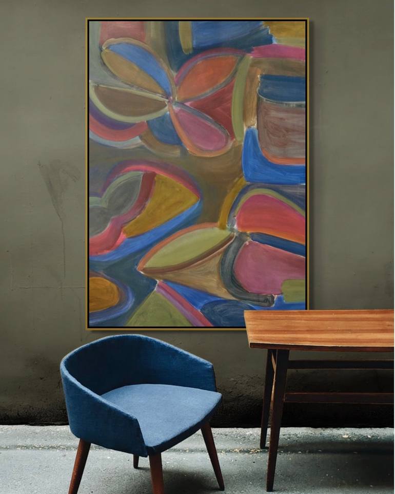 Original Abstract Expressionism Abstract Painting by Michelle Louis
