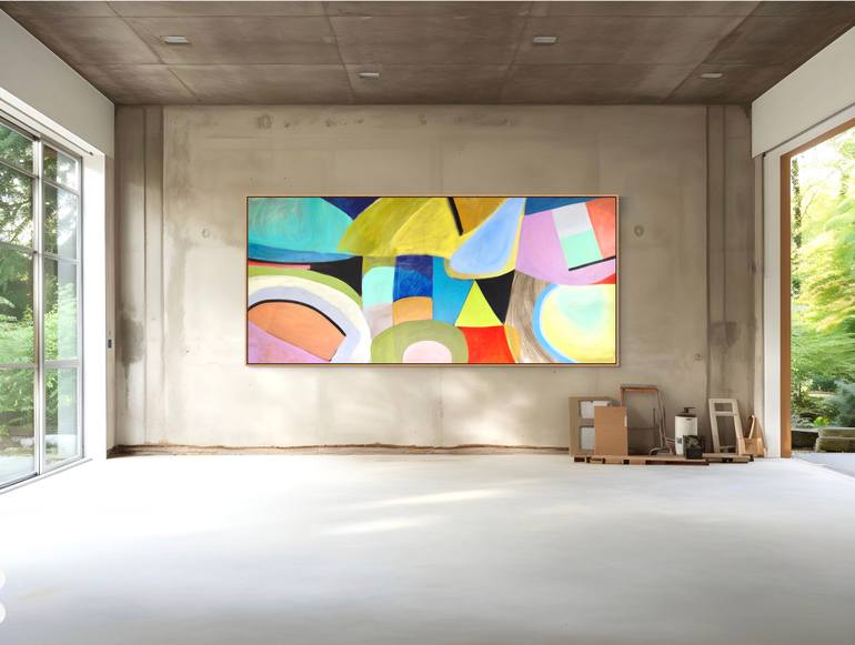 Original Abstract Expressionism Abstract Painting by Michelle Louis