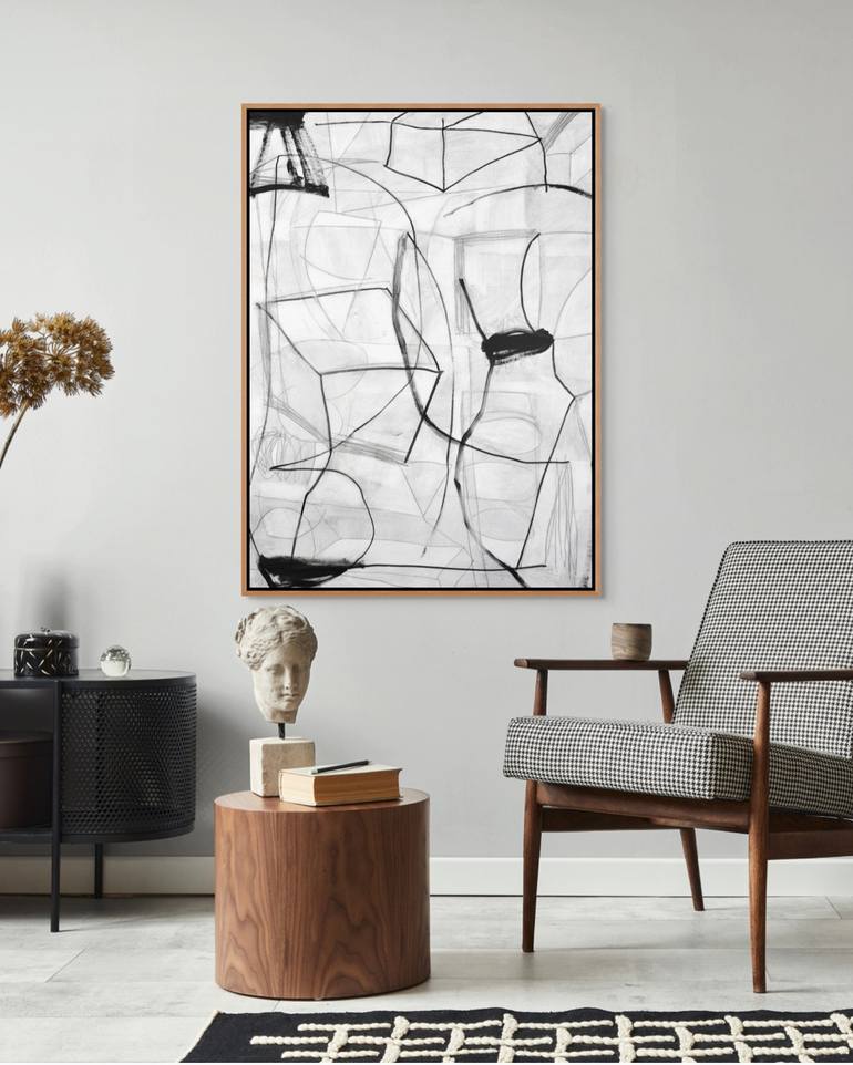 Original Abstract Expressionism Abstract Mixed Media by Michelle Louis