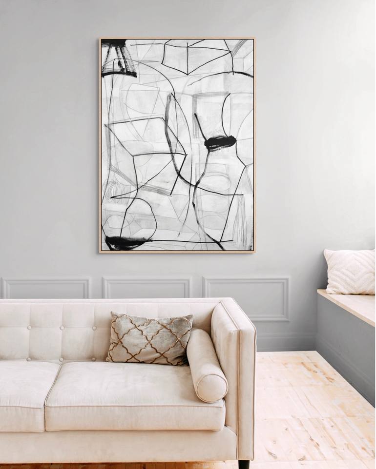 Original Abstract Expressionism Abstract Mixed Media by Michelle Louis