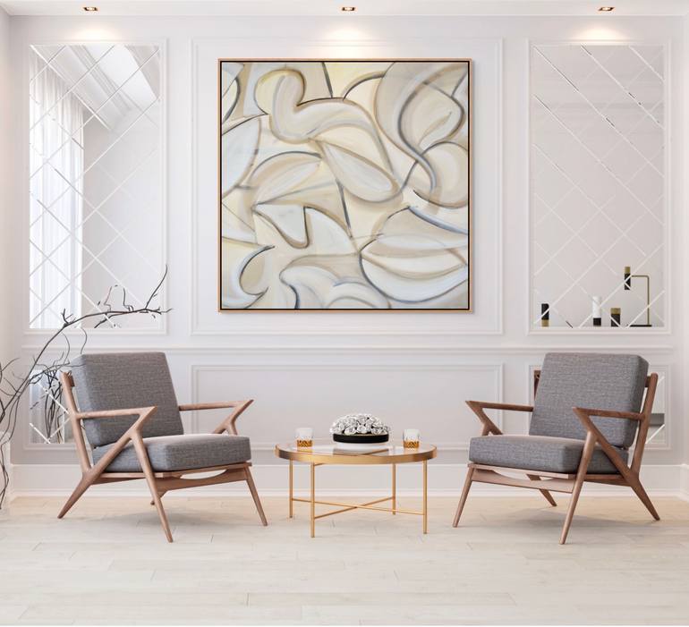 Original Abstract Expressionism Abstract Painting by Michelle Louis