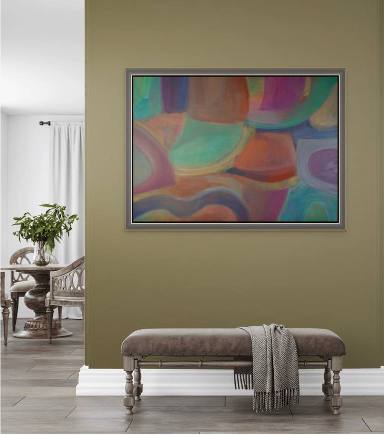 Original Abstract Expressionism Abstract Painting by Michelle Louis