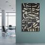 Virtual space. Painting is 60H by 38W inches.