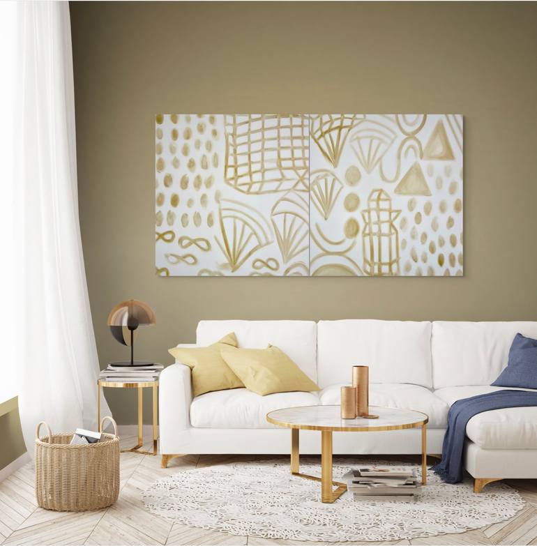 Original Abstract Expressionism Abstract Painting by Michelle Louis