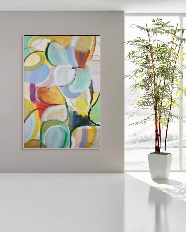 Original Abstract Expressionism Abstract Painting by Michelle Louis