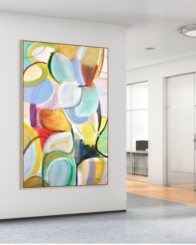 Original Abstract Expressionism Abstract Painting by Michelle Louis