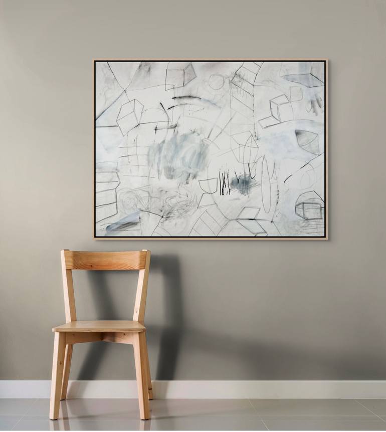 Original Abstract Expressionism Abstract Mixed Media by Michelle Louis