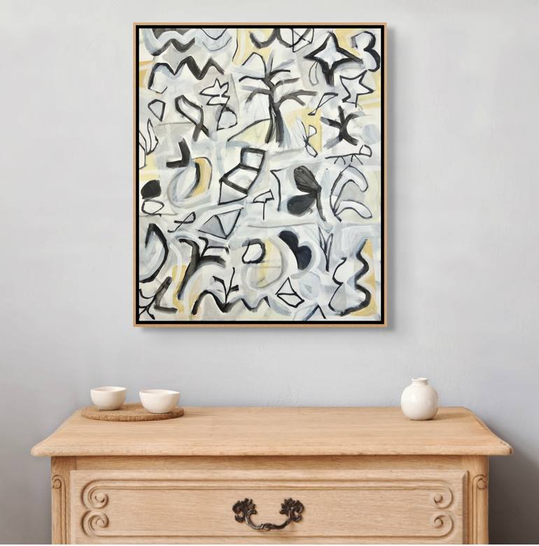 Original Abstract Expressionism Abstract Painting by Michelle Louis
