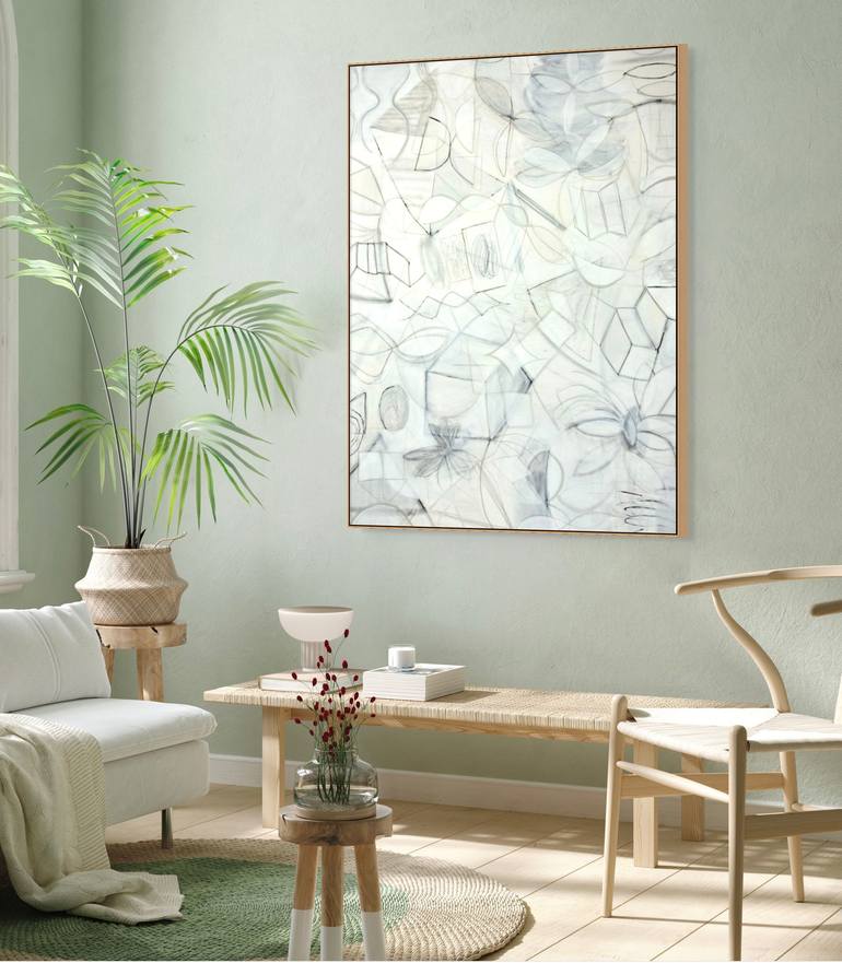 Original Abstract Expressionism Abstract Mixed Media by Michelle Louis