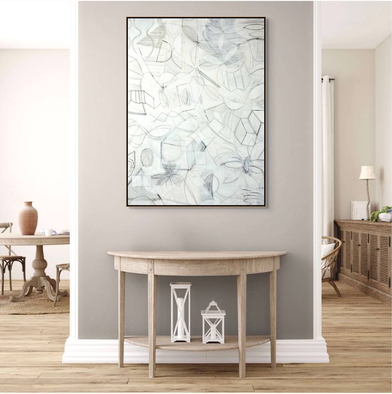 Original Abstract Expressionism Abstract Mixed Media by Michelle Louis