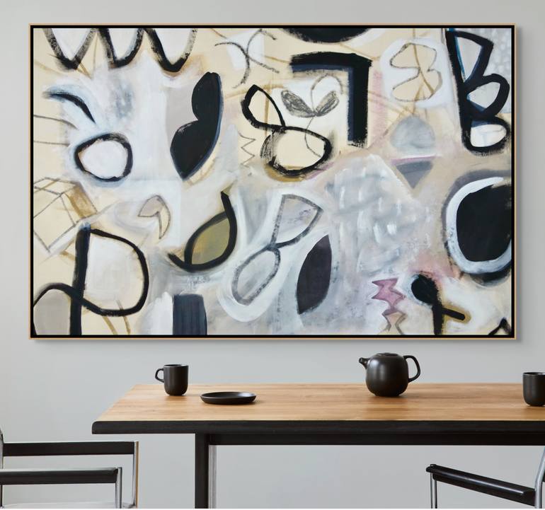 Original Abstract Expressionism Abstract Painting by Michelle Louis
