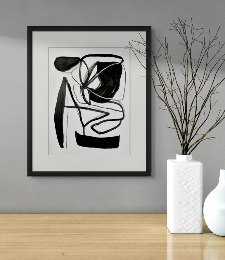 Original Abstract Expressionism Abstract Mixed Media by Michelle Louis