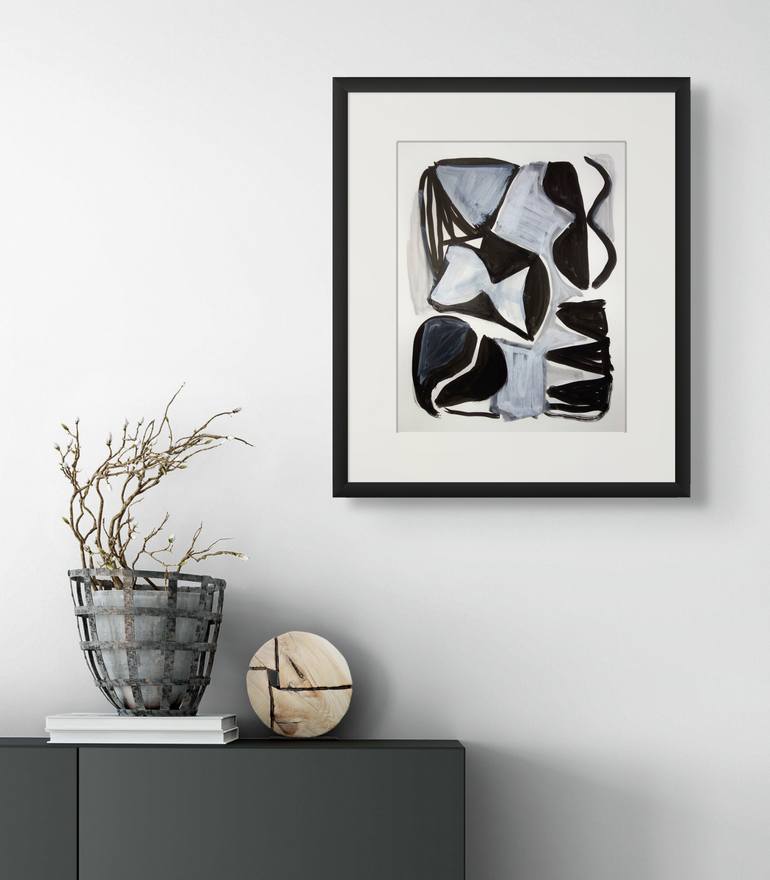 Original Abstract Expressionism Abstract Mixed Media by Michelle Louis