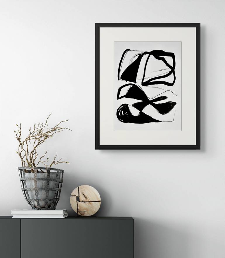 Original Abstract Expressionism Abstract Mixed Media by Michelle Louis