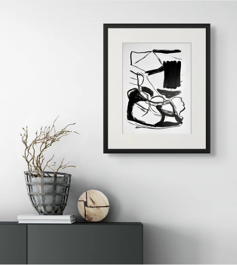 Original Abstract Expressionism Abstract Mixed Media by Michelle Louis