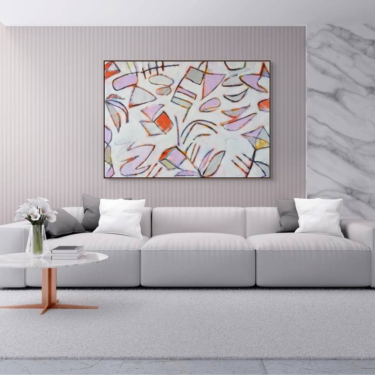 Original Abstract Expressionism Abstract Painting by Michelle Louis