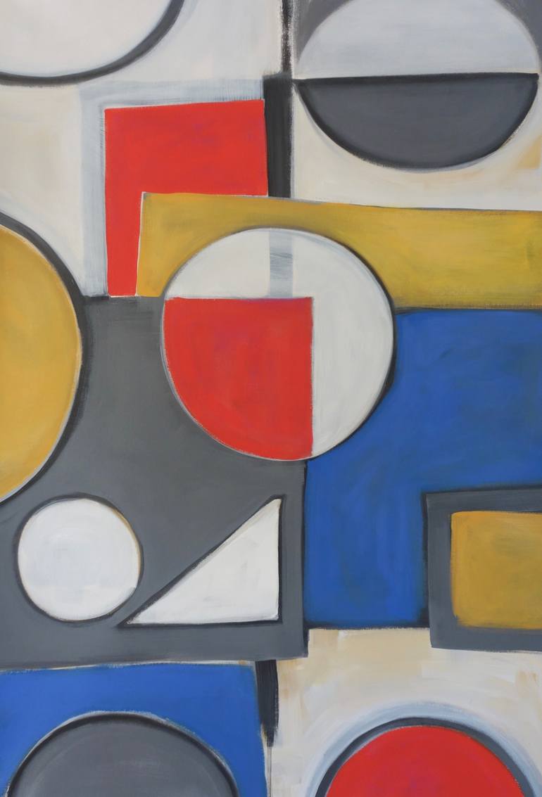 Original Abstract Geometric Painting by Michelle Louis