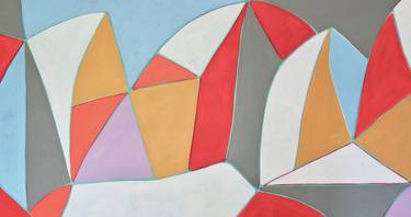 Original Abstract Geometric Paintings by Michelle Louis