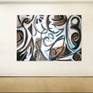 View in a virtual room. Painting is 90 inches (229 cm) wide.