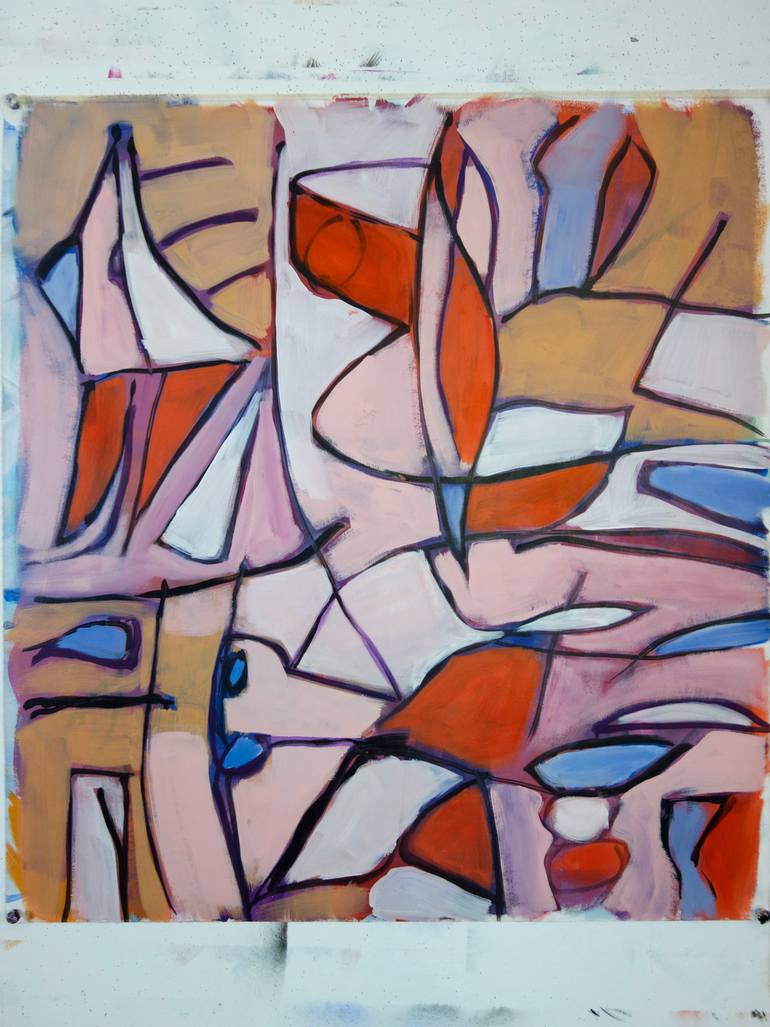 Original Abstract Expressionism Abstract Painting by Michelle Louis