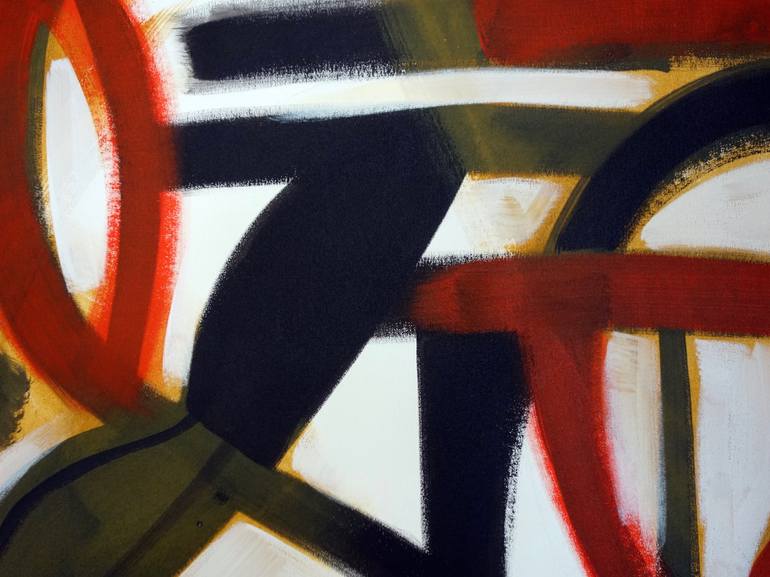 Original Abstract Botanic Painting by Michelle Louis