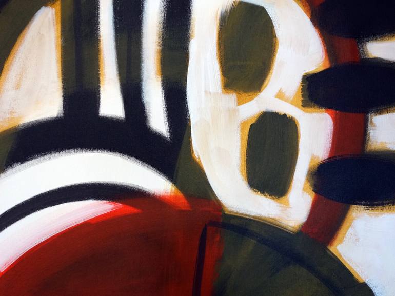 Original Abstract Botanic Painting by Michelle Louis