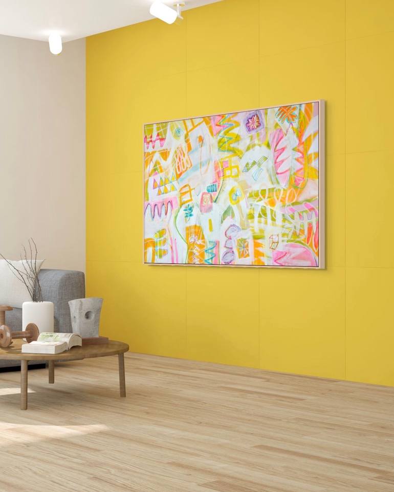Original Abstract Expressionism Abstract Painting by Michelle Louis