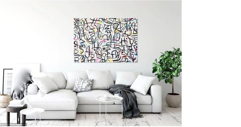 Original Abstract Expressionism Abstract Painting by Michelle Louis