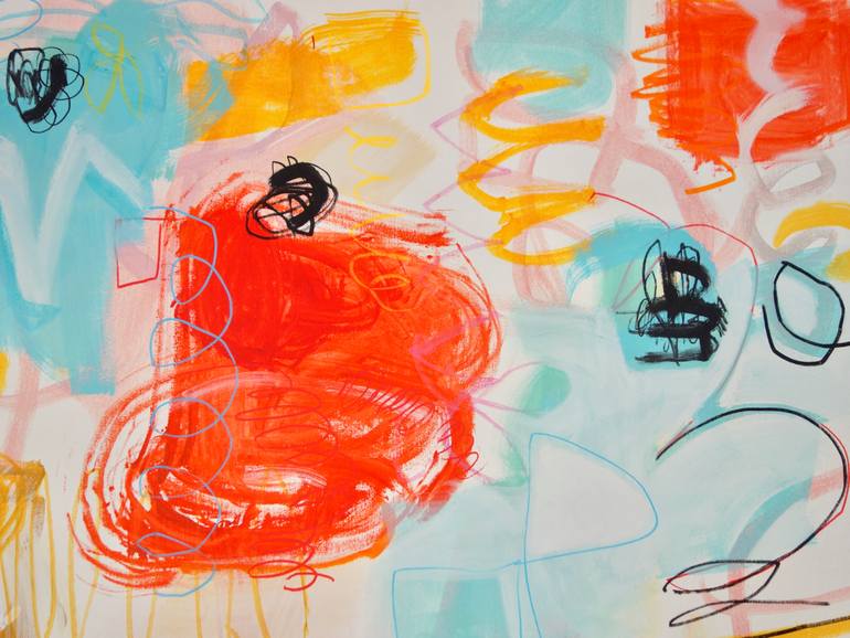 Original Abstract Expressionism Abstract Painting by Michelle Louis