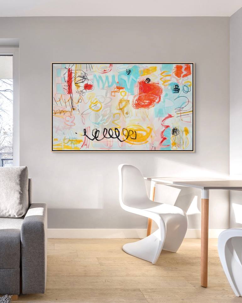 Original Abstract Expressionism Abstract Painting by Michelle Louis