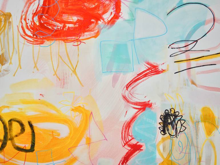 Original Abstract Expressionism Abstract Painting by Michelle Louis