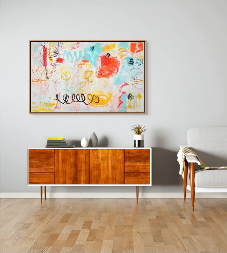 Original Abstract Expressionism Abstract Painting by Michelle Louis