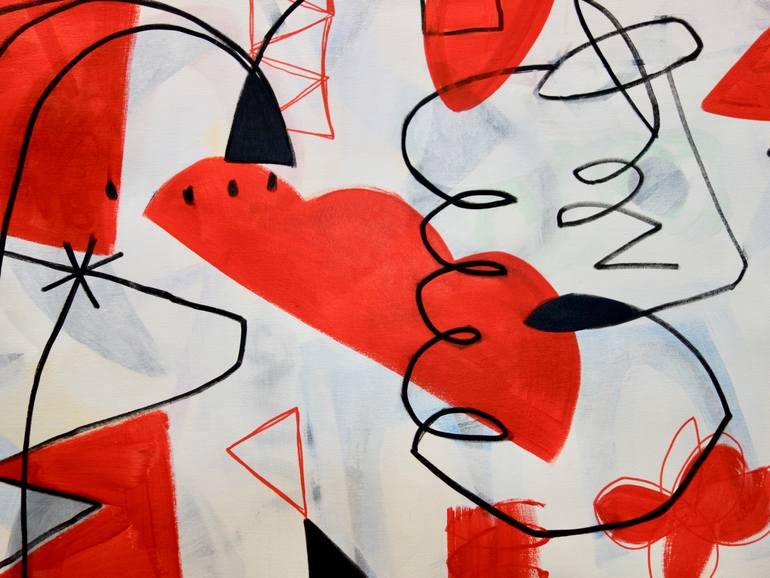 Original Abstract Expressionism Abstract Painting by Michelle Louis