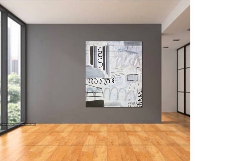 Original Abstract Expressionism Abstract Painting by Michelle Louis