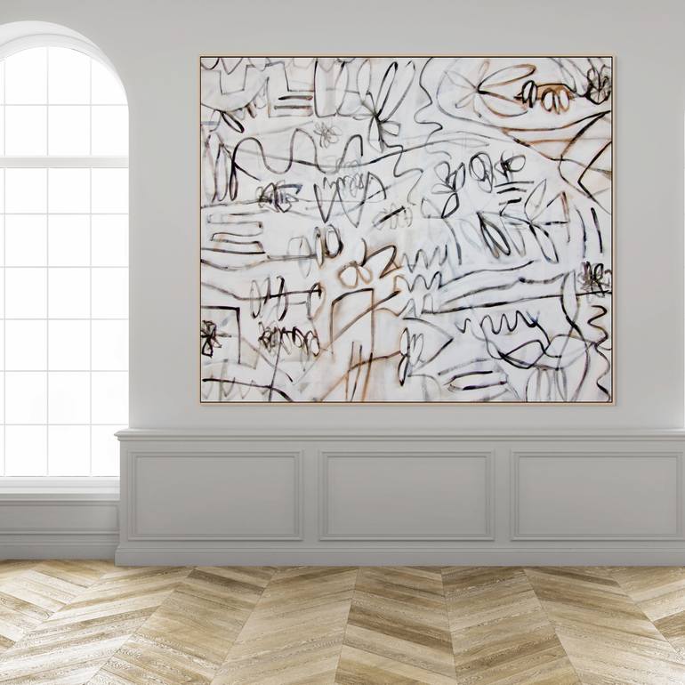 Original Abstract Expressionism Abstract Painting by Michelle Louis