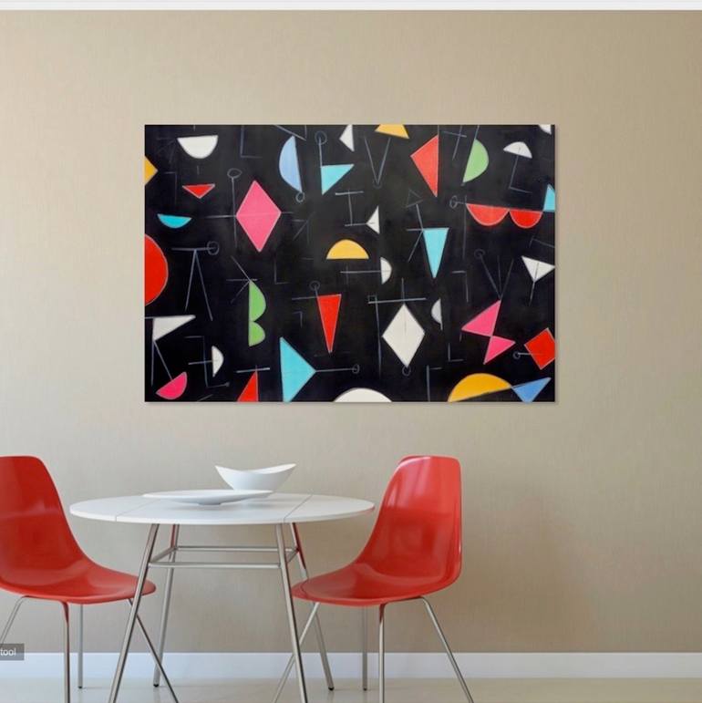 Original Abstract Expressionism Abstract Painting by Michelle Louis