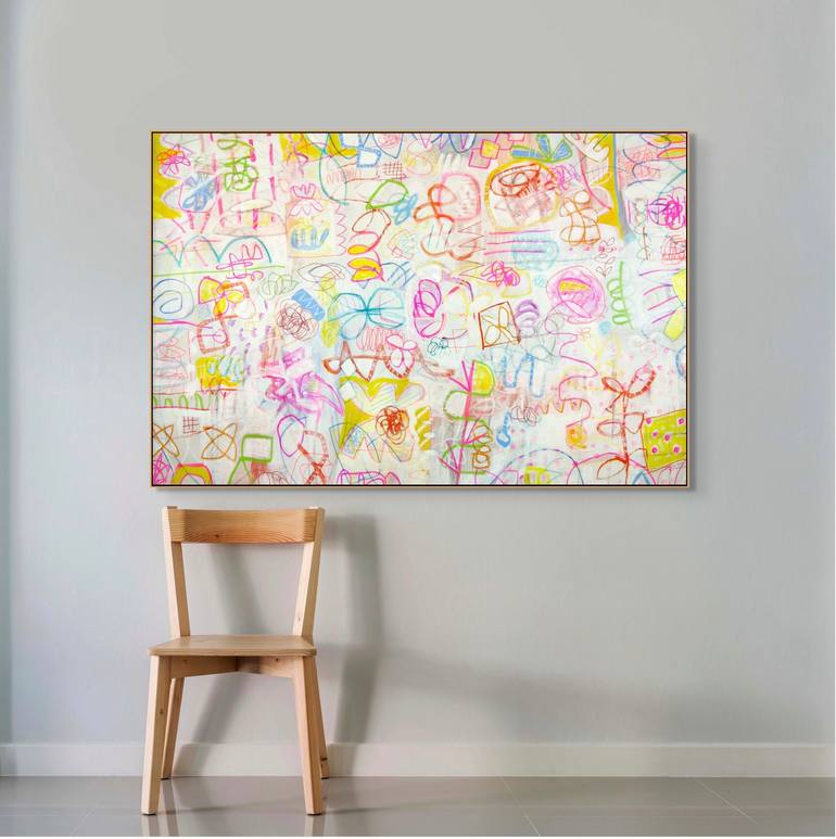 Original Abstract Expressionism Abstract Painting by Michelle Louis