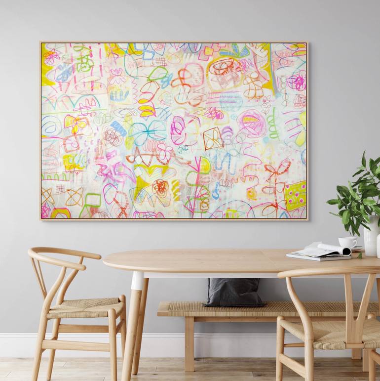 Original Abstract Expressionism Abstract Painting by Michelle Louis