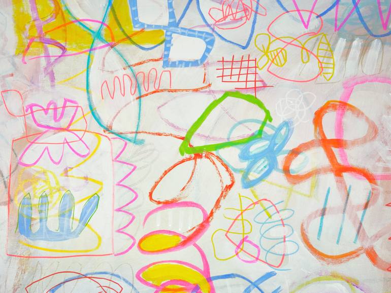 Original Abstract Expressionism Abstract Painting by Michelle Louis