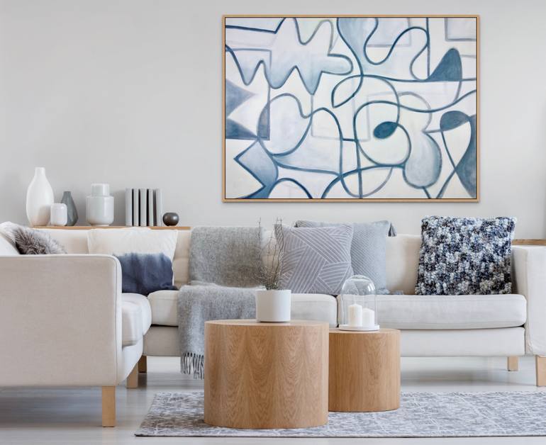 Original Abstract Expressionism Abstract Painting by Michelle Louis