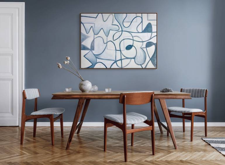 Original Abstract Expressionism Abstract Painting by Michelle Louis