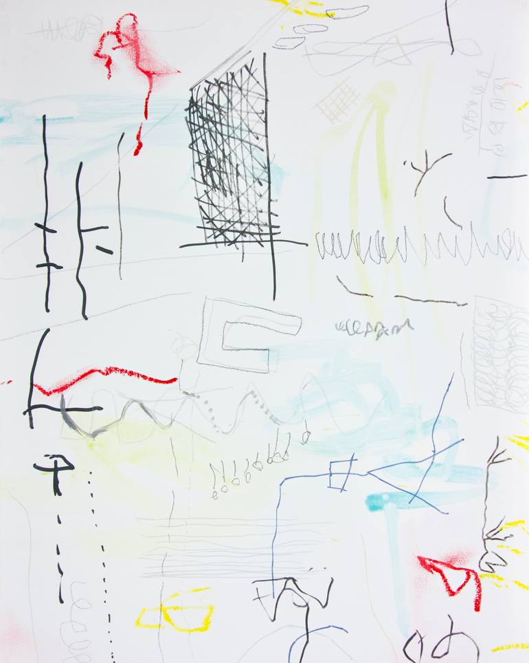 Original Abstract Expressionism Abstract Painting by Michelle Louis
