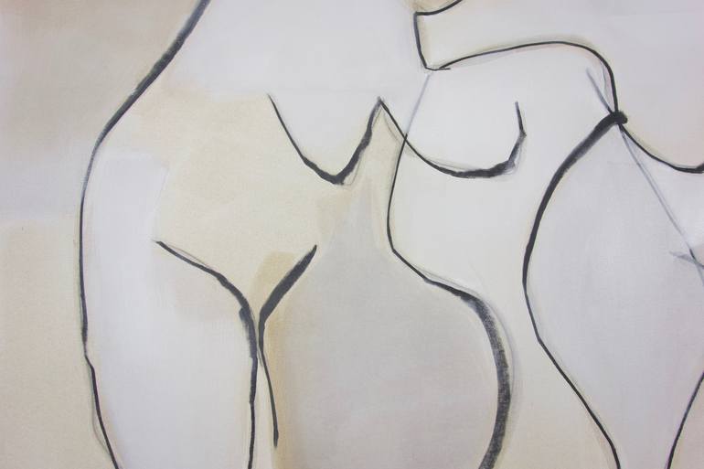 Original Abstract Nude Painting by Michelle Louis