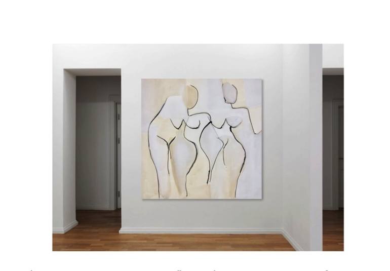 Original Abstract Nude Painting by Michelle Louis